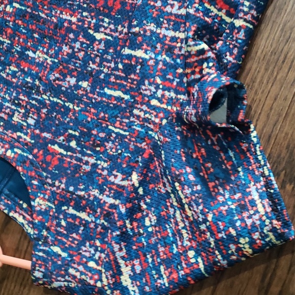 Multicolored Short Sleeve Dress - Picture 4 of 10